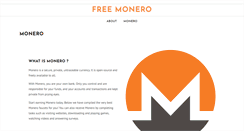 Desktop Screenshot of freemonero.com