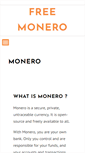 Mobile Screenshot of freemonero.com
